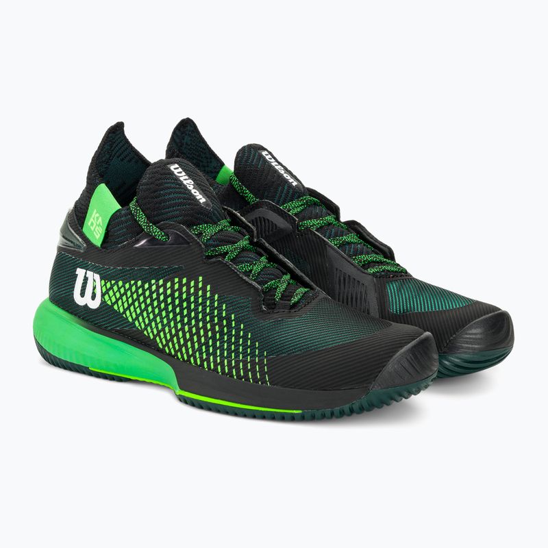 Herren-Tennisschuhe Wilson Kaos Rapide STF schwarz/grün 4