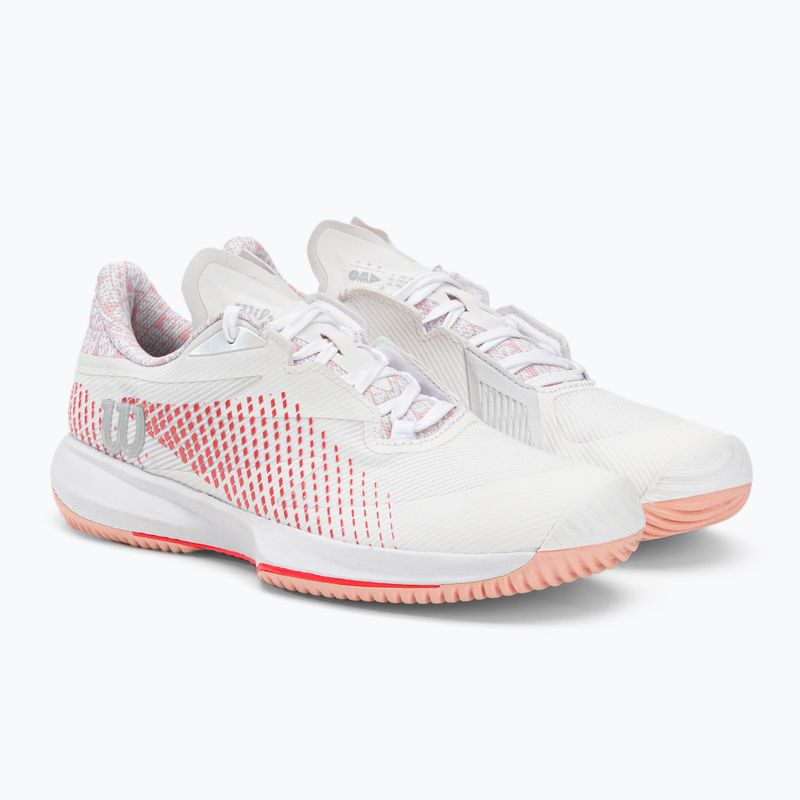 Damen Tennisschuhe Wilson Kaos Swift 1.5 rot und weiß WRS331040 4