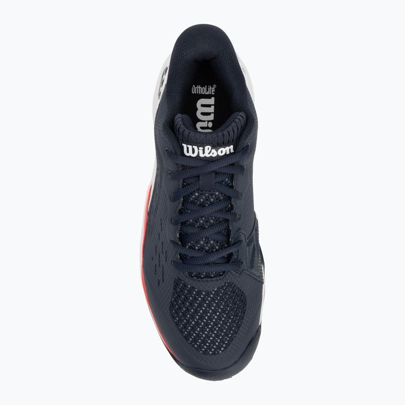 Tennisschuhe Herren Wilson Rush Pro Ace navy blazer/ white/ wilson red 5