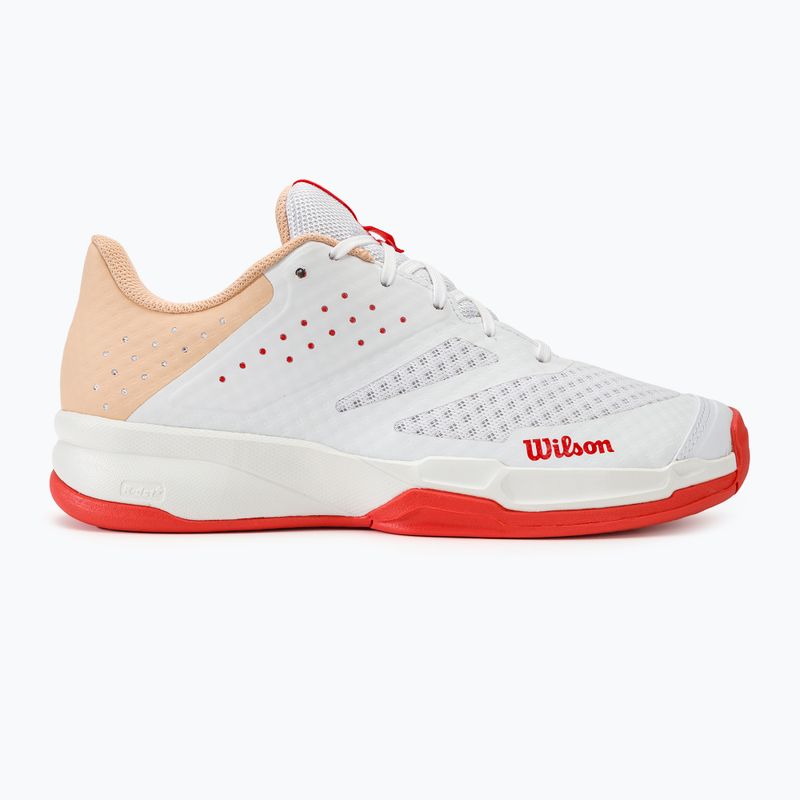 Damen Tennisschuhe Wilson Kaos Stroke 2.0 weiß/pfirsich perfait/infrarot 2