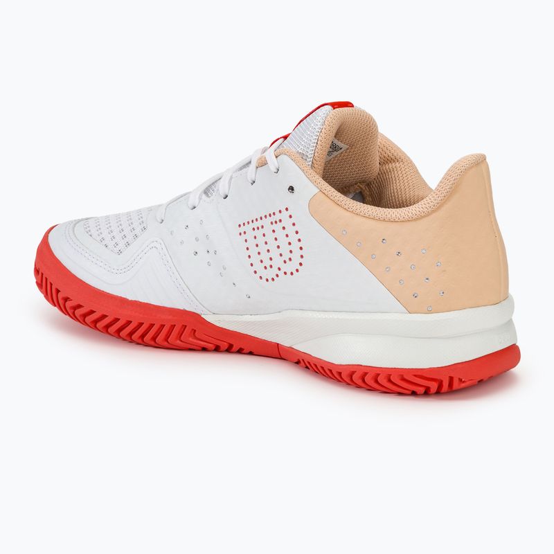 Damen Tennisschuhe Wilson Kaos Stroke 2.0 weiß/pfirsich perfait/infrarot 3