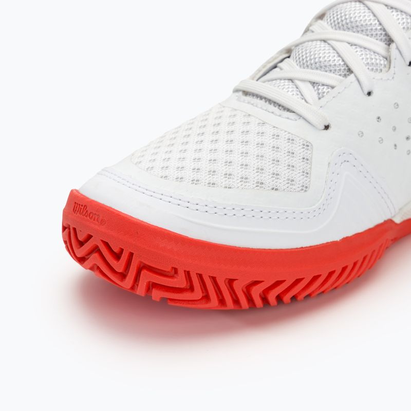 Damen Tennisschuhe Wilson Kaos Stroke 2.0 weiß/pfirsich perfait/infrarot 7