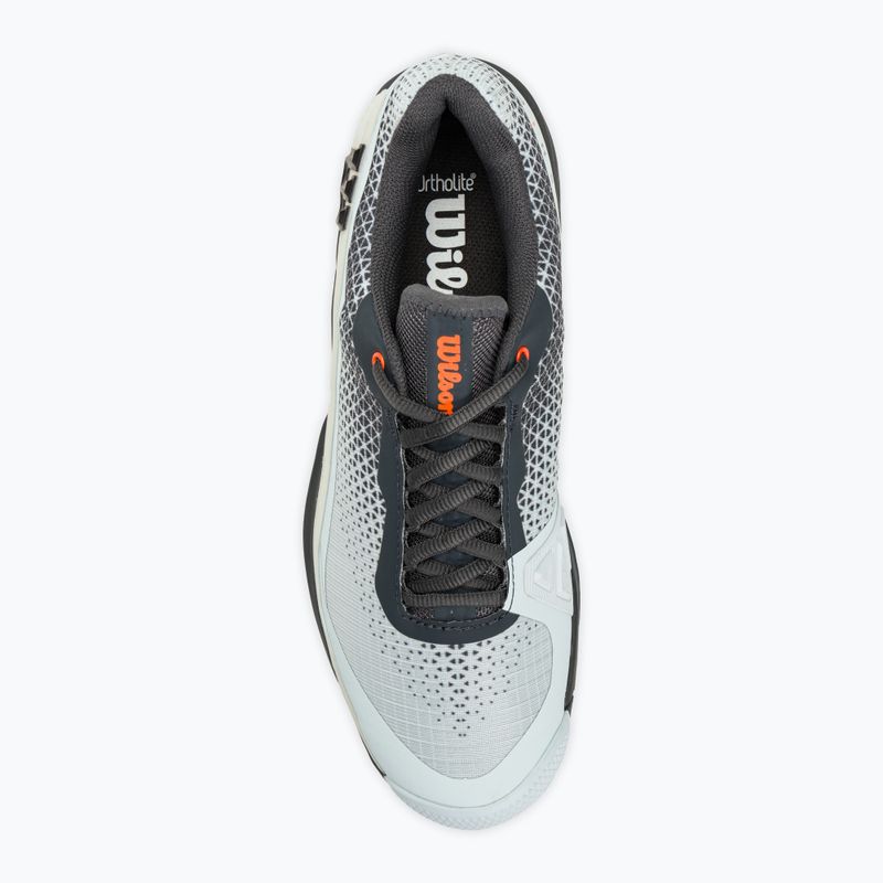 Wilson Rush Pro 4.0 Shift Clay ballad blau/ebony/orange tiger Herren Tennisschuhe 5