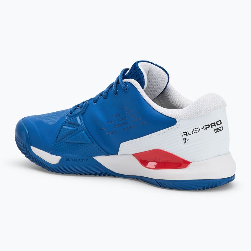 Tennisschuhe Herren Wilson Rush Pro Ace Clay deja vu blue/ white/ infrared 3