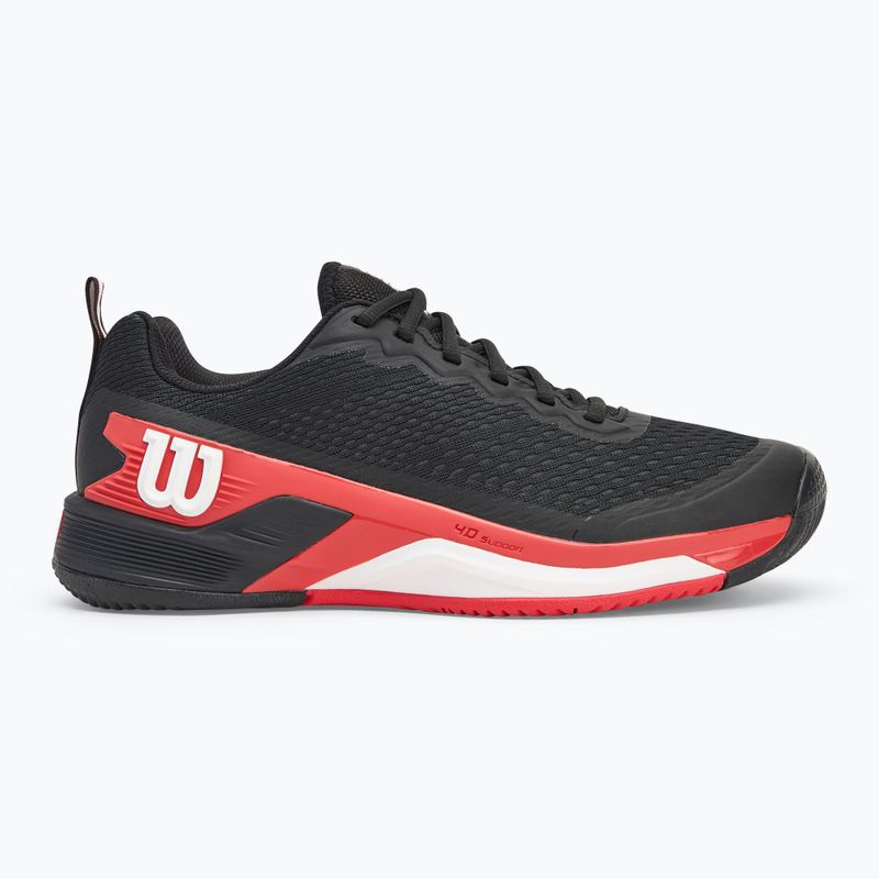 Herren Tennisschuhe Wilson Rush Pro 4.5 schwarz/infrarot/weiß 2