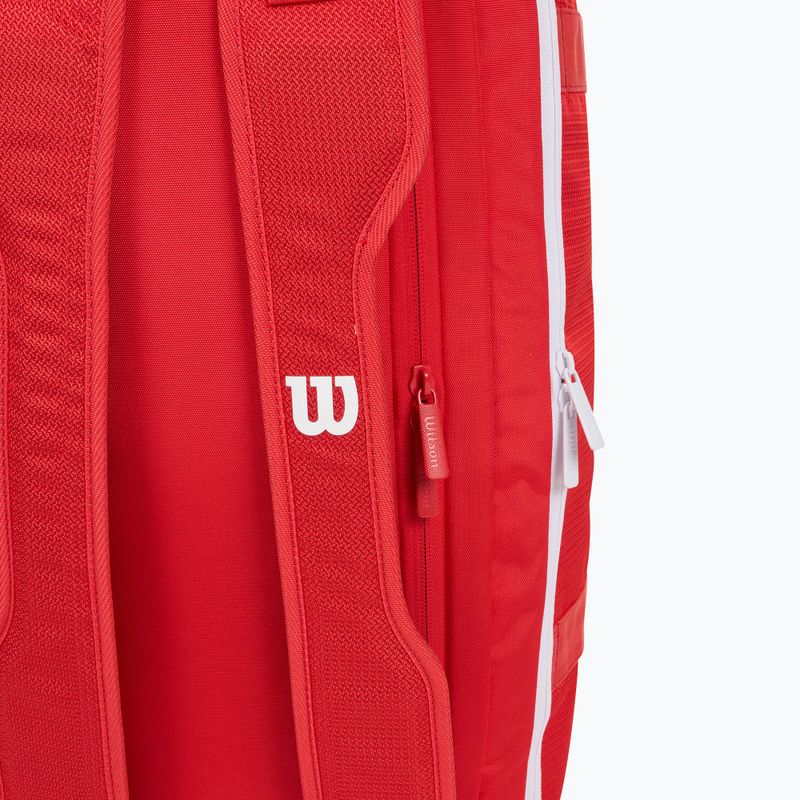 Tennistasche Wilson Super Tour Red Coaches Duffel red 5