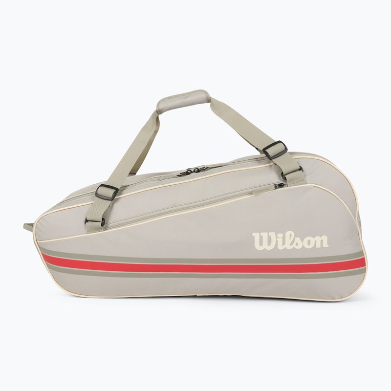Tennistasche Wilson Team 6PK oatmilk