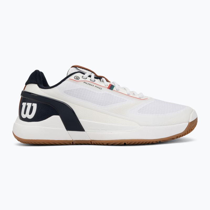 Herren-Tennisschuhe Wilson Rush Pro 5 Clay white/navy blazer/gum 2