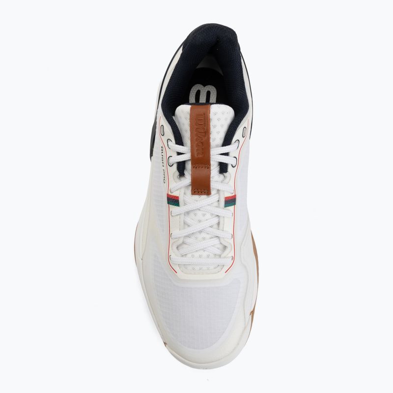 Herren-Tennisschuhe Wilson Rush Pro 5 Clay white/navy blazer/gum 5