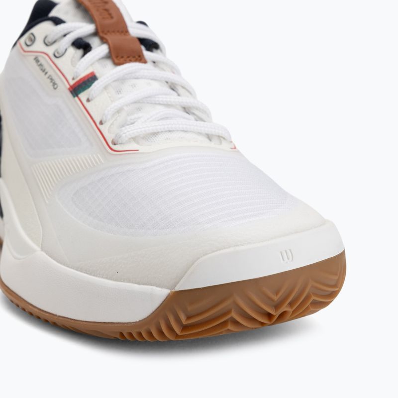 Herren-Tennisschuhe Wilson Rush Pro 5 Clay white/navy blazer/gum 7