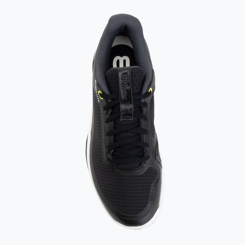 Herren-Tennisschuhe Wilson Rush Lite 5 Clay black/white/safety yellow 5