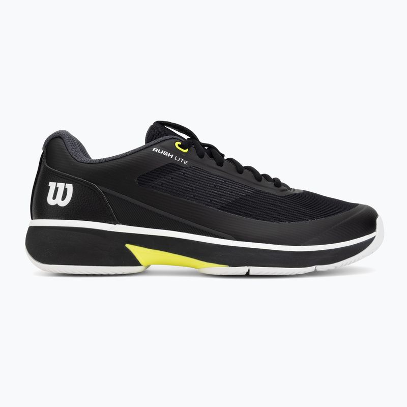 Herren-Tennisschuhe Wilson Rush Lite 5 black/white/safety yellow 2