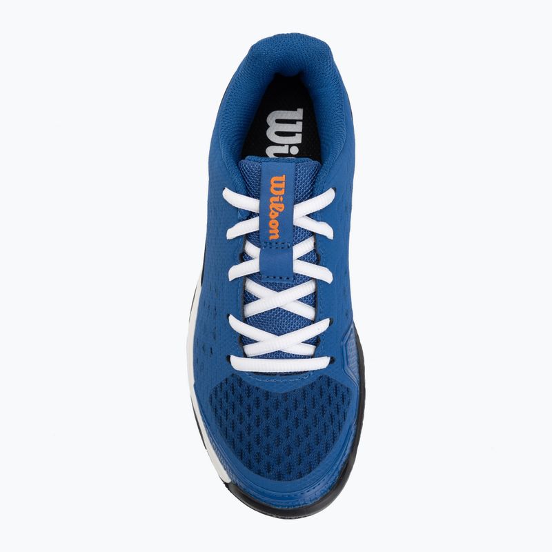 Tennisschuhe für Kinder Wilson Rush Pro Ace L Jr déjà vu blue/orange tiger/white 5