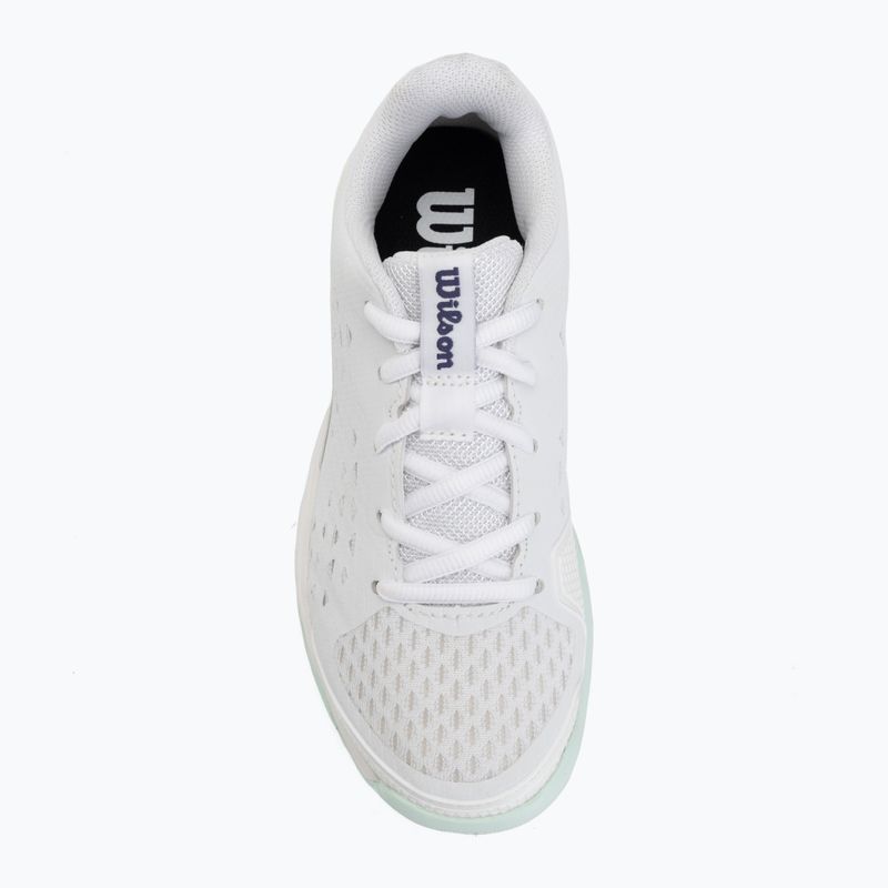 Tennisschuhe für Kinder Wilson Rush Pro Ace L Jr white/bay/skip blue 5