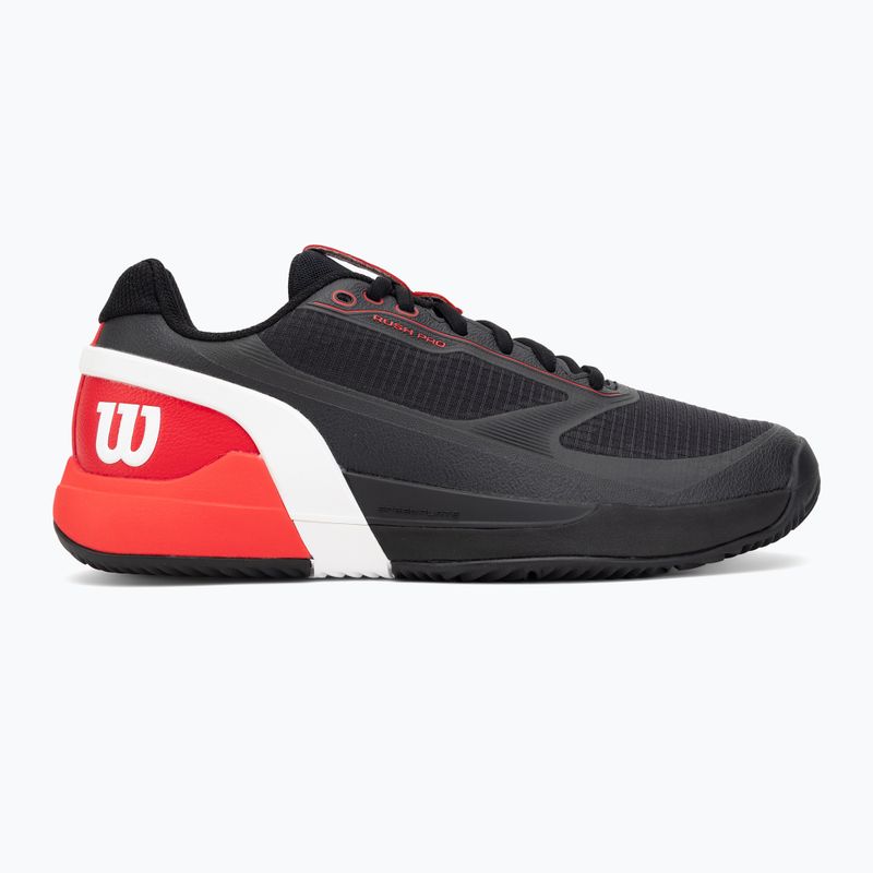 Herren-Tennisschuhe Wilson Rush Pro 5 Clay black/infrared/white 2
