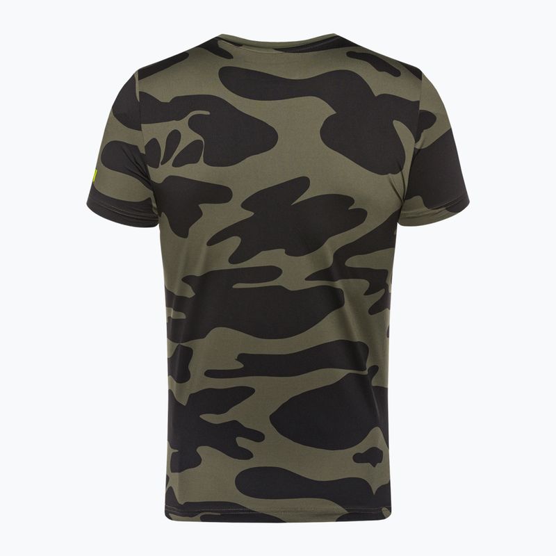 Herren-Tennisshirt HYDROGEN Camo Tech grün T00514397 5