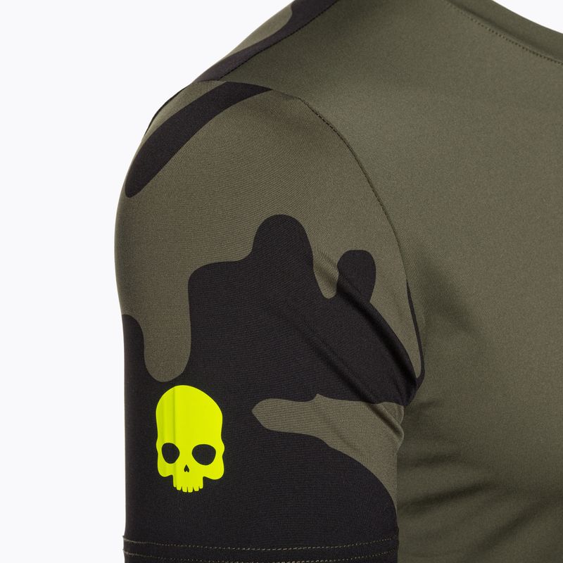 Herren-Tennisshirt HYDROGEN Camo Tech grün T00514397 7