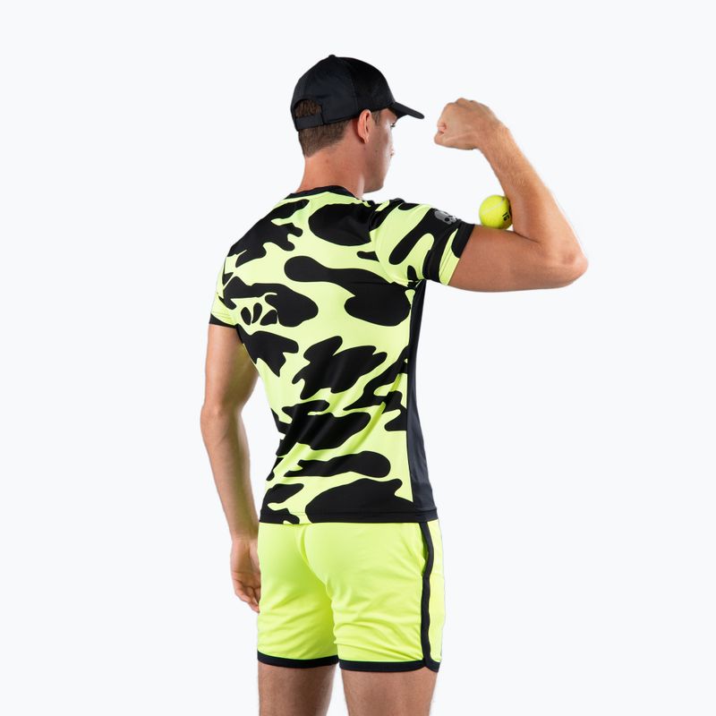 Herren-Tennisshirt HYDROGEN Camo Tech schwarz T00514G03 3