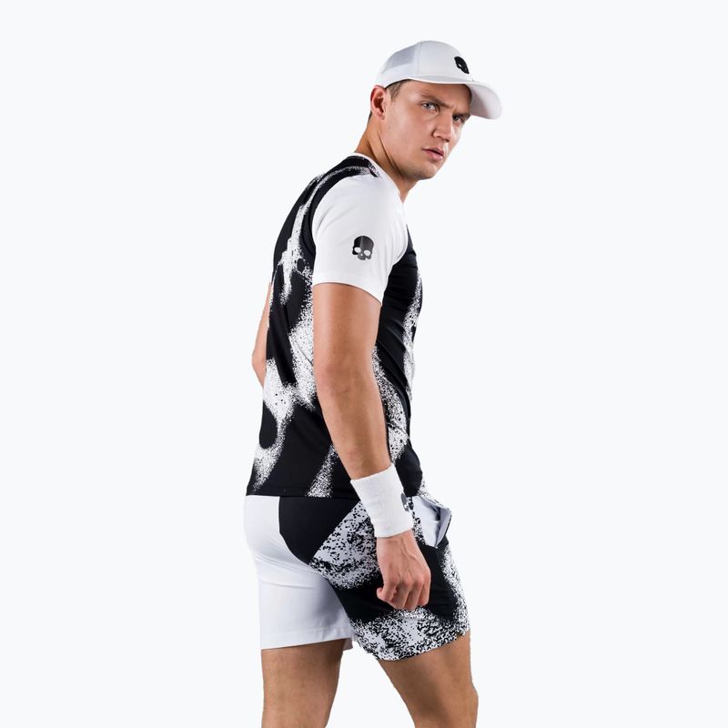 Herren-Tennisshirt HYDROGEN Spray Tech weiß T00502001 3