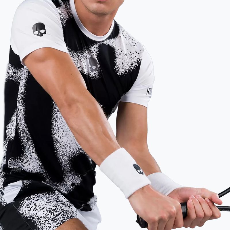 Herren-Tennisshirt HYDROGEN Spray Tech weiß T00502001 4