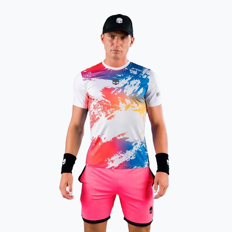 Herren-Tennisshirt HYDROGEN Brush Tech weiß T00516001 2