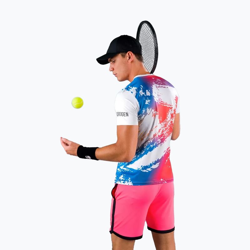 Herren-Tennisshirt HYDROGEN Brush Tech weiß T00516001 4