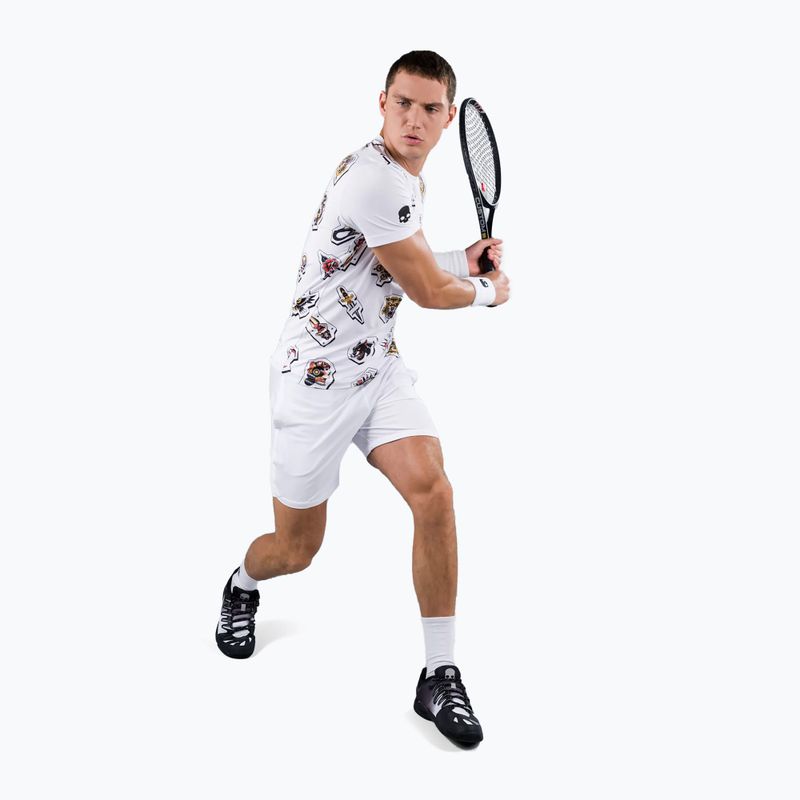 Herren-Tennisshirt HYDROGEN Tattoo Tech weiß T00504001 2
