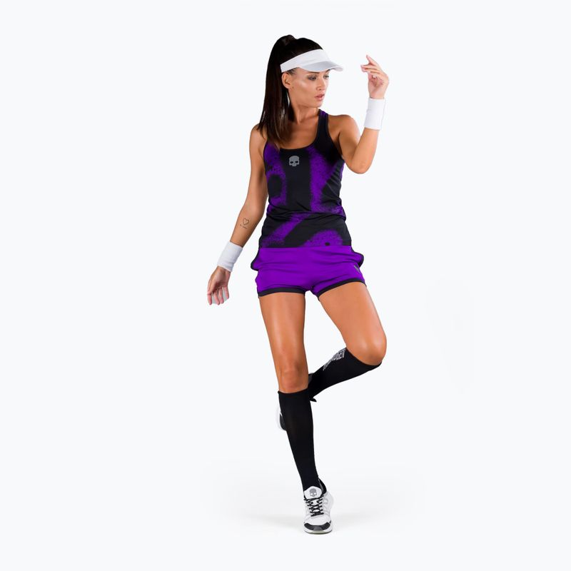 Damen-Tennisshirt HYDROGEN Spray lila T01504006 2