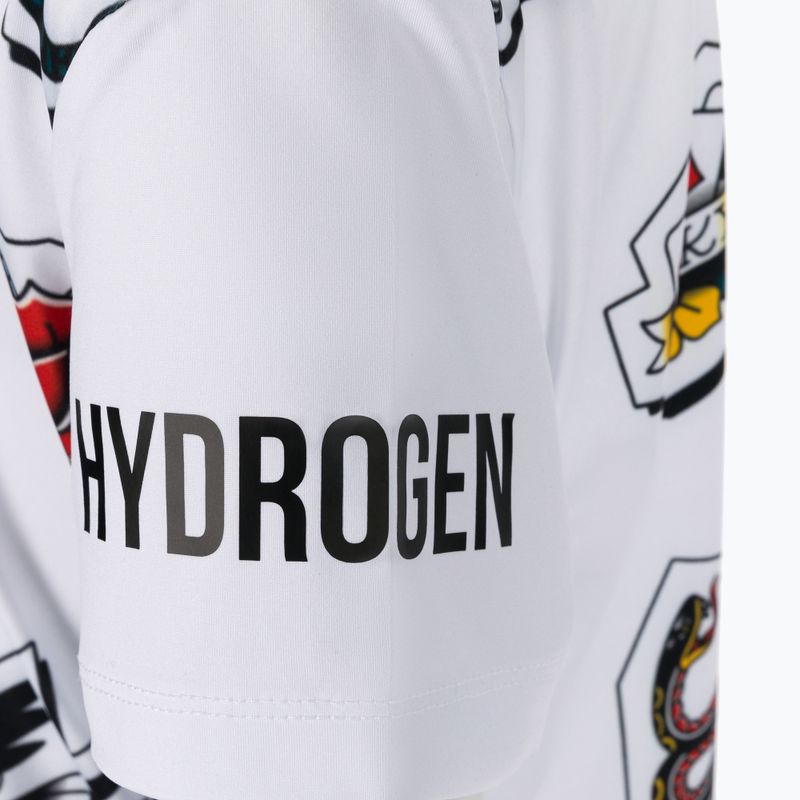 HYDROGEN Tattoo Tech Kinder-Tennisshirt weiß TK0504001 3