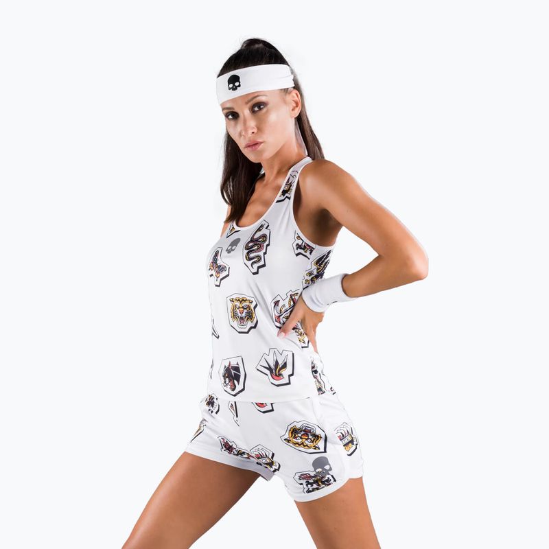 Damen-Tennisshirt HYDROGEN Tattoo Tech weiß T01525001