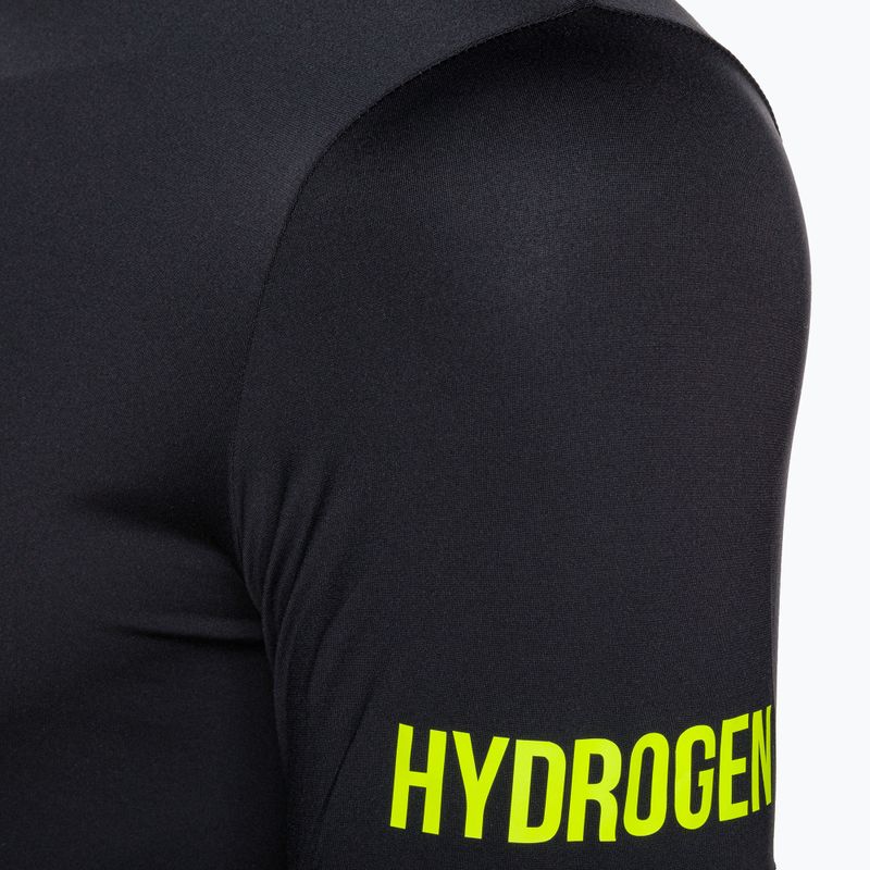 Herren HYDROGEN Panther Tech Tee schwarz/gelb Tennisshirt 8