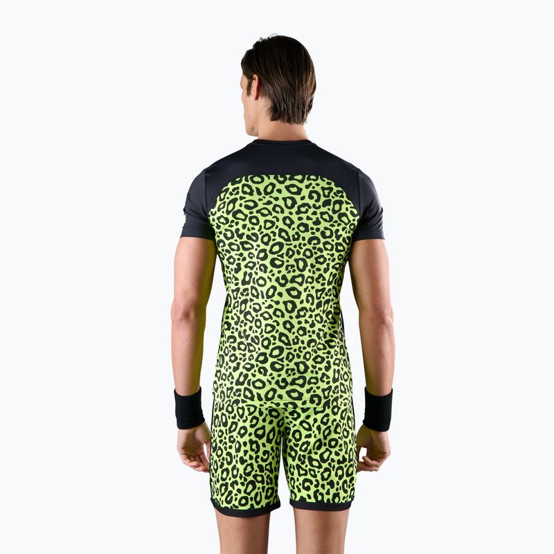 Herren HYDROGEN Panther Tech Tee schwarz/gelb Tennisshirt 2