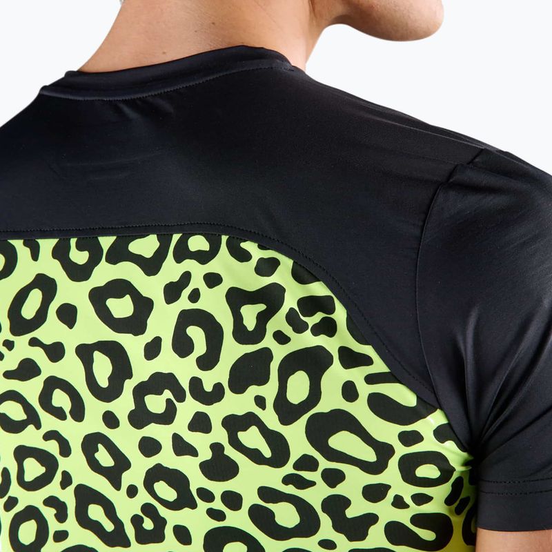 Herren HYDROGEN Panther Tech Tee schwarz/gelb Tennisshirt 4