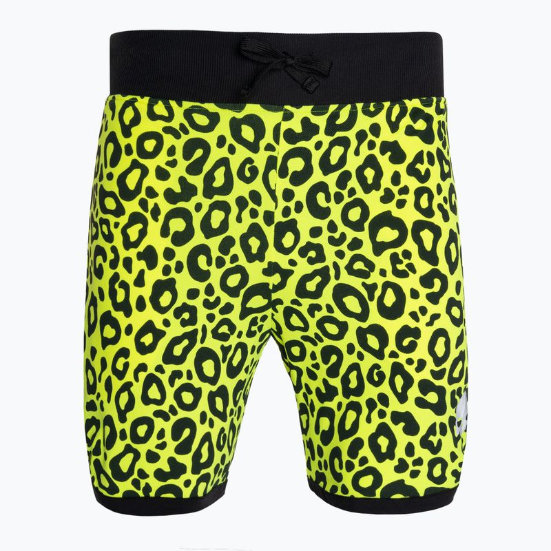 Herren-Tennisshorts HYDROGEN Panther Tech fluoreszierend gelb 4