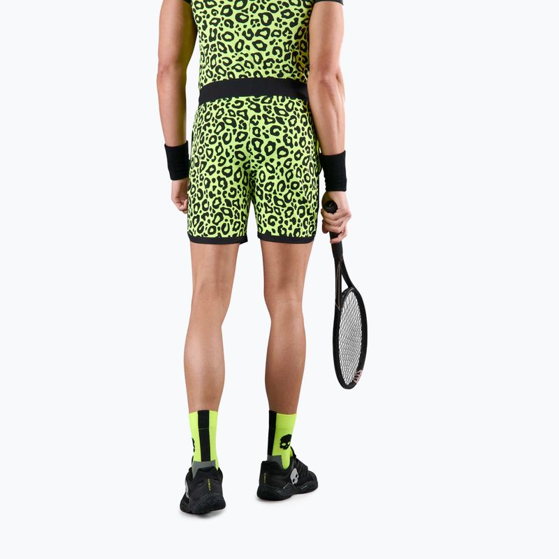 Herren-Tennisshorts HYDROGEN Panther Tech fluoreszierend gelb 2