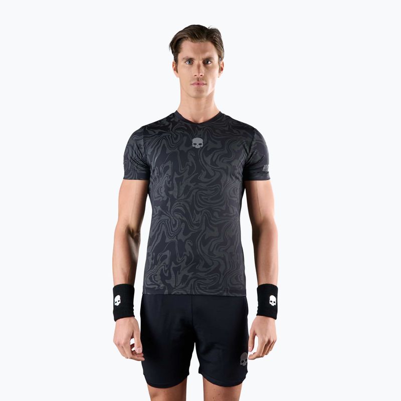 Herren-Tennisshirt HYDROGEN Chrome Tech Tee grau