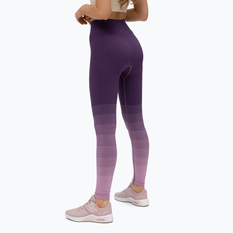 Damen-Leggings Gym Glamour Ombre lila 282 3