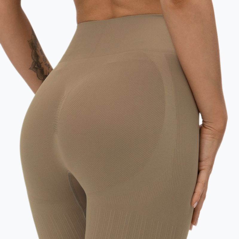 Damen Trainingsshorts Gym Glamour Bikery push up beige 316 5