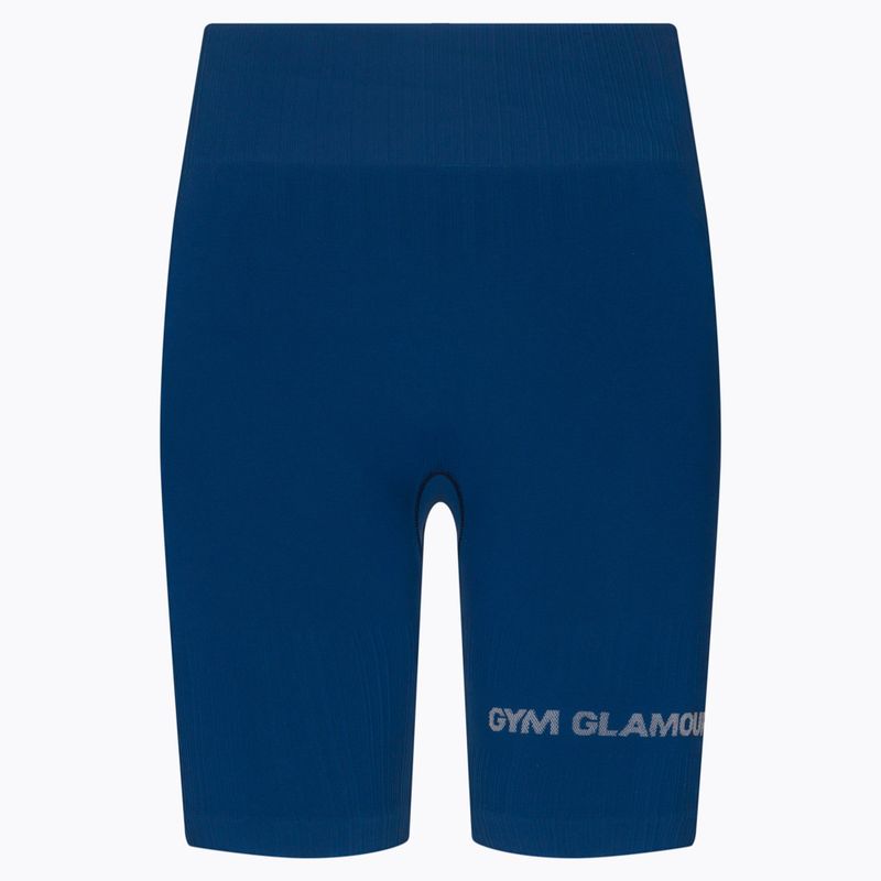 Damen Trainingsshorts Gym Glamour Bikery push up blau 317 6