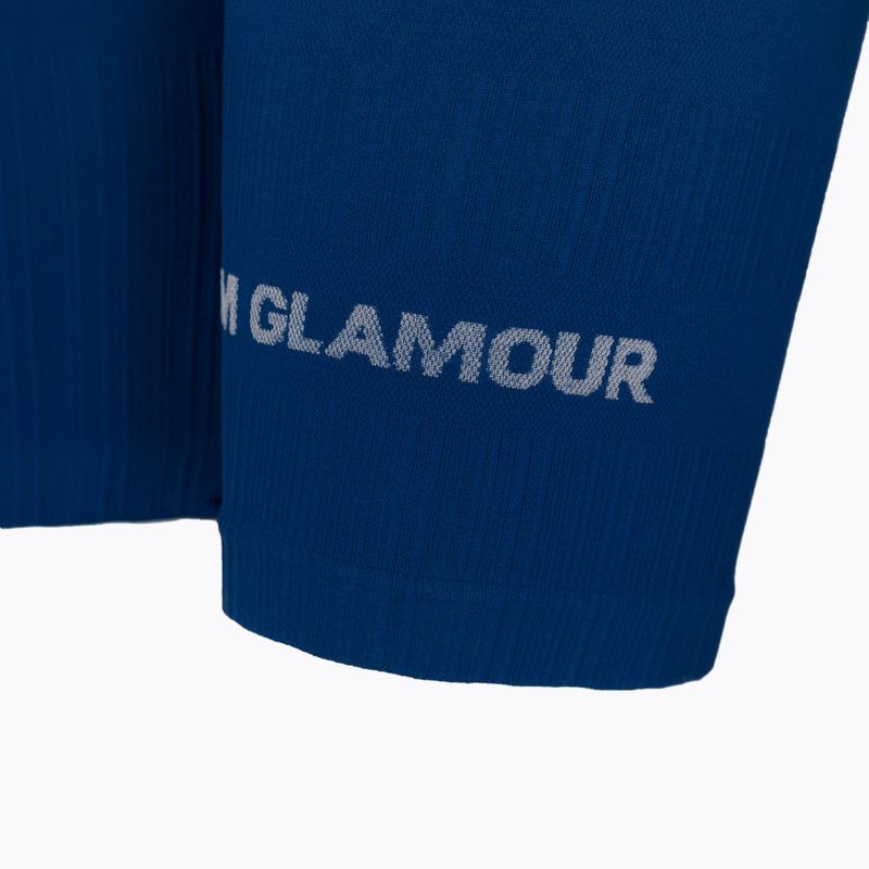 Damen Trainingsshorts Gym Glamour Bikery push up blau 317 8