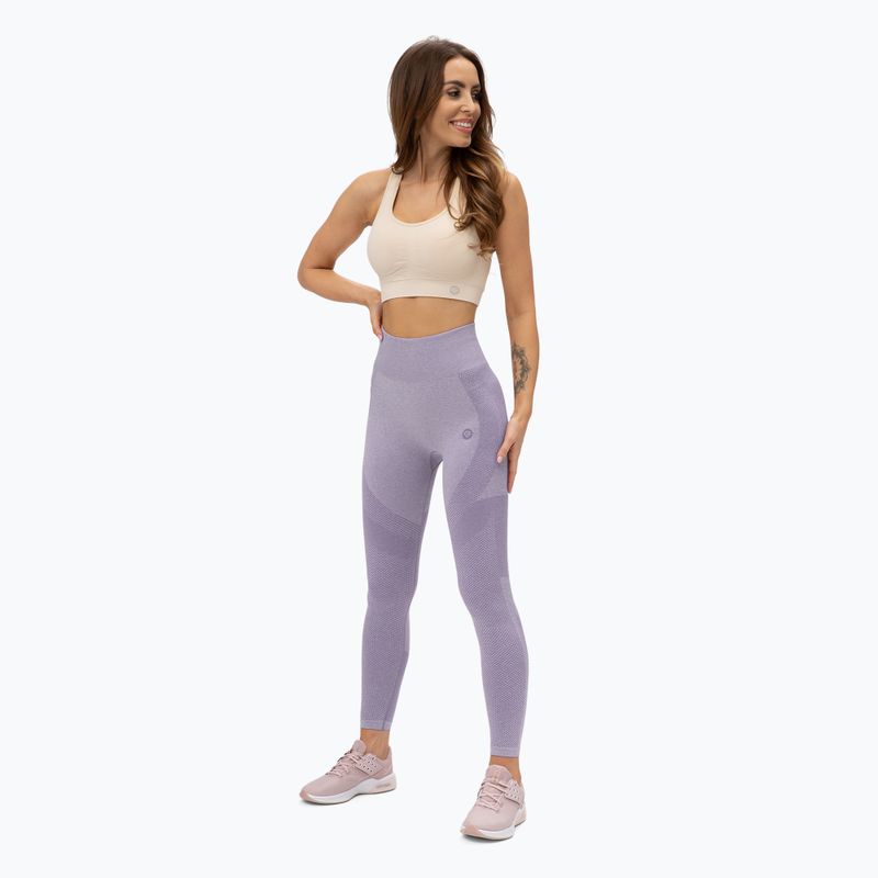 Damen Gym Glamour Fusion Leggings lila 335 2