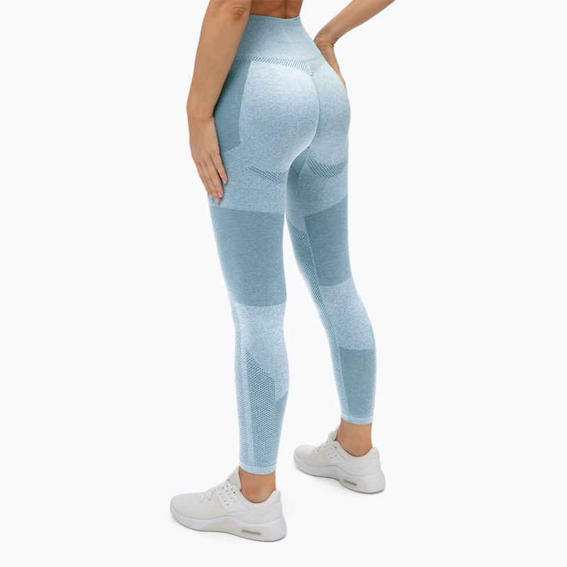 Damen-Leggings Gym Glamour Fusion blau 336 3