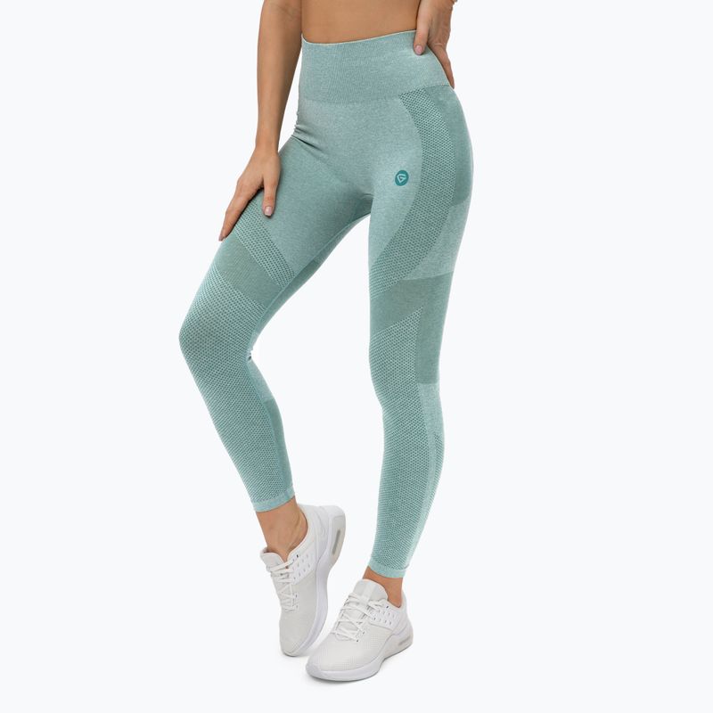 Damen-Leggings Gym Glamour Fusion grün 337