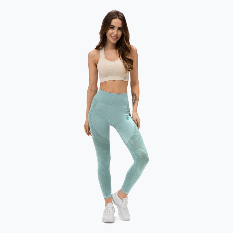 Damen-Leggings Gym Glamour Fusion grün 337 2