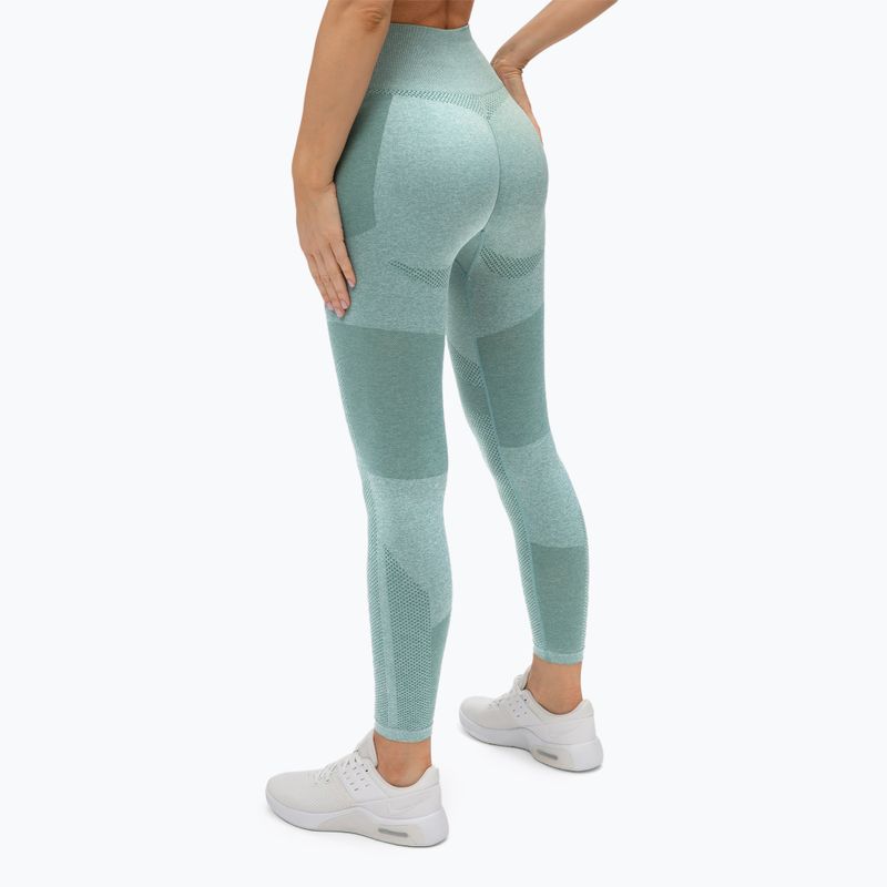 Damen-Leggings Gym Glamour Fusion grün 337 3