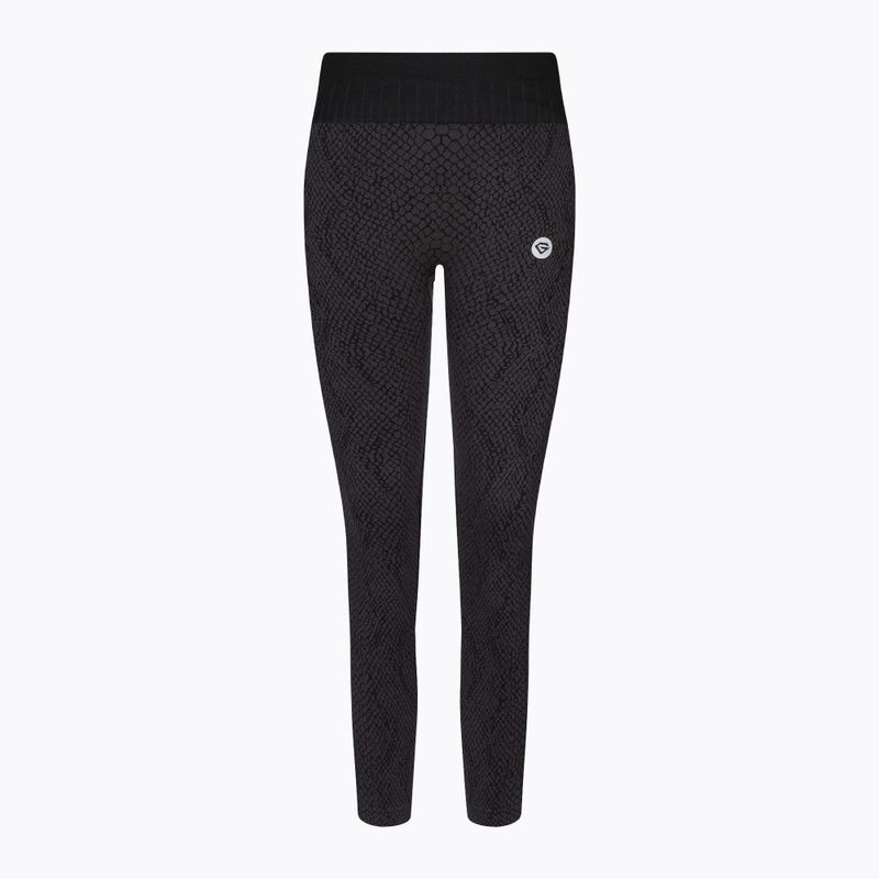Damen-Leggings Gym Glamour Schlange grau 365 6