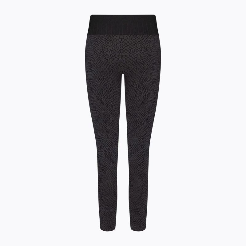 Damen-Leggings Gym Glamour Schlange grau 365 7