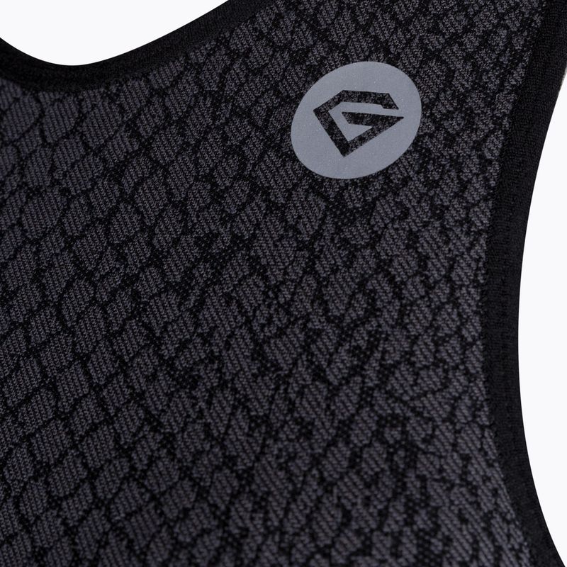 Damen Trainings-BH Gym Glamour Top Snake grau 366 7