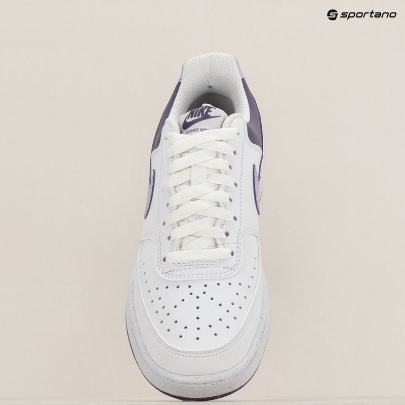 Nike Court Vision Low Damen Schuhe Weiß/Lila Blüte/Daybreak 9
