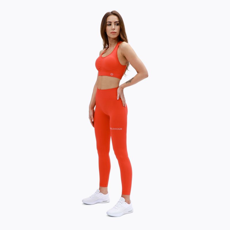 Women's Gym Glamour Push-up Leggings orange 369 2